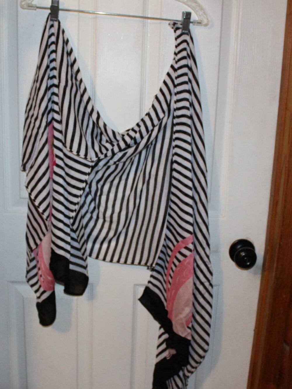 NWT Kate Spade Monkey Striped Oblong Scarf SO CUTE!!!!! - Picture 6 of 7